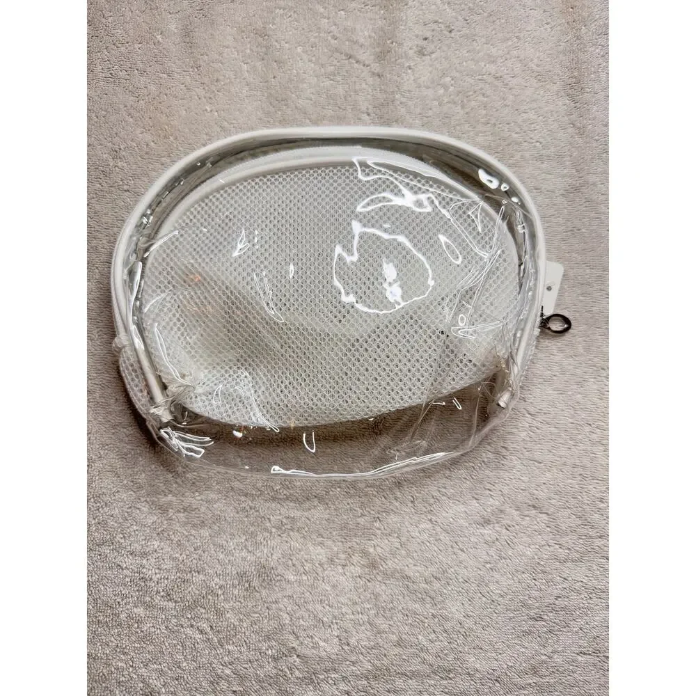 Toiletries Travel make up bag set of 2 sturdy one transparent one mesh